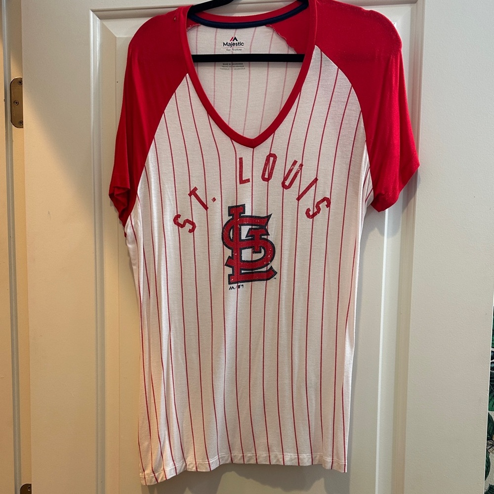 St. Louis Cardinals Pinstripe Baseball Tee